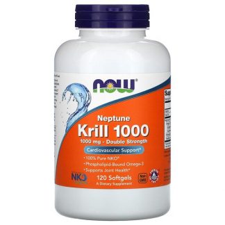 NOW Foods, Neptune Krill 1000, 1,000 mg, 120 Softgels