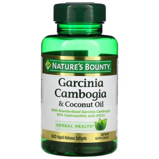 Nature's Bounty, Garcinia Cambogia & Coconut Oil, 60 Rapid Release Softgels