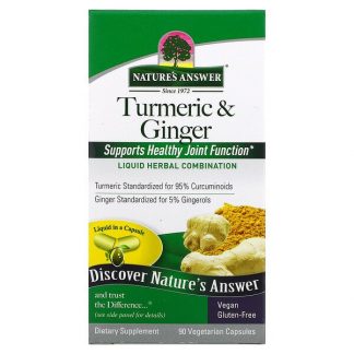 Nature's Answer, Turmeric & Ginger, 90 Vegetarian Capsules