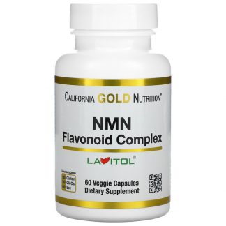 California Gold Nutrition, NMN, Nicotinamide Mononucleotide, Flavonoid Complex, 60 Veggie Capsules