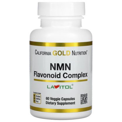 California Gold Nutrition, NMN, Nicotinamide Mononucleotide, Flavonoid Complex, 60 Veggie Capsules