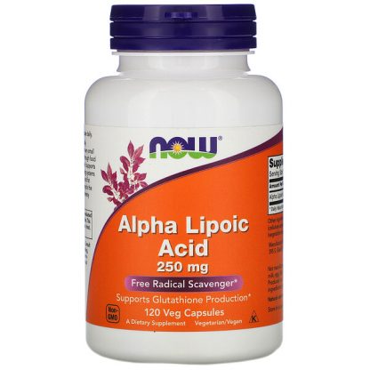 NOW Foods, Alpha Lipoic Acid, 250 mg, 120 Veg Capsules