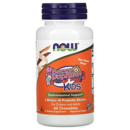 NOW Foods, Berry Dophilus, Kids, 2 Billion, 60 Chewables