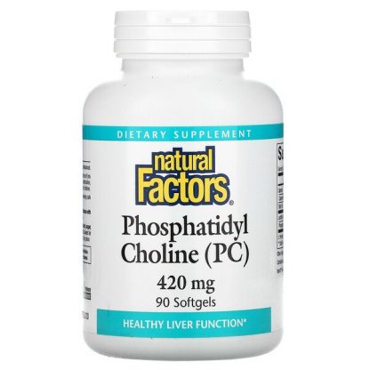 Natural Factors, Phosphatidyl Choline (PC), 420 mg, 90 Softgels