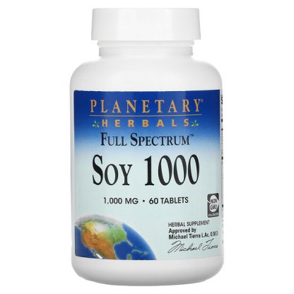 Planetary Herbals, Full Spectrum Soy 1000, 1,000 mg, 60 Tablets