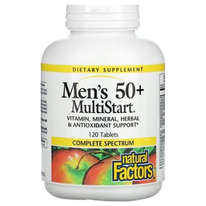 Natural Factors, Men's 50+ MultiStart, 120 Tablets