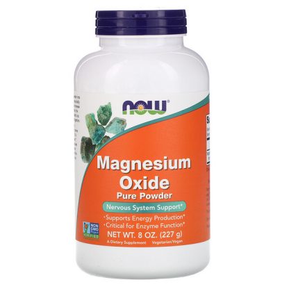 NOW Foods, Magnesium Oxide Pure Powder, 8 oz (227 g)