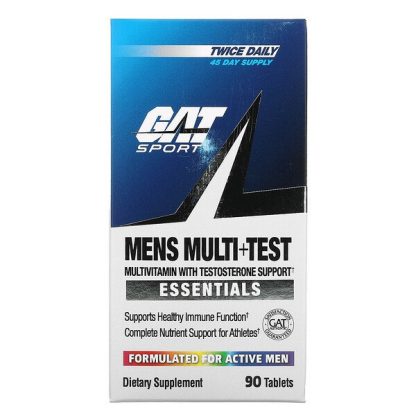 GAT, Men's Multi+Test, Multivitamin with Testosterone Support, 90 Tablets