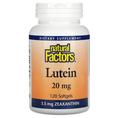 Natural Factors, Lutein, 20 mg, 120 Softgels