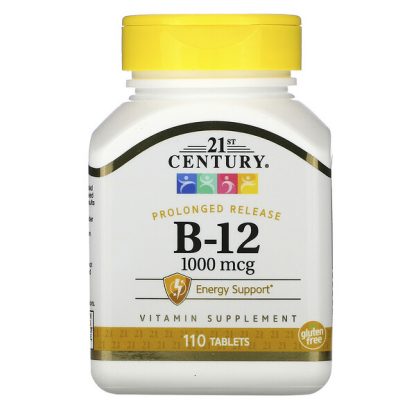 21st Century, B-12, Prolonged Release, 1,000 mcg, 110 Tablets