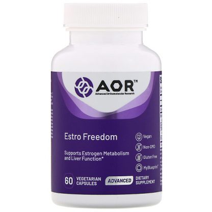 Advanced Orthomolecular Research AOR, Estro Freedom, 60 Vegetarian Capsules