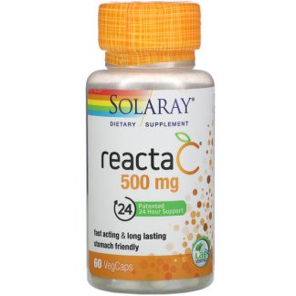 Solaray, Reacta-C, 500 mg, 60 VegCaps