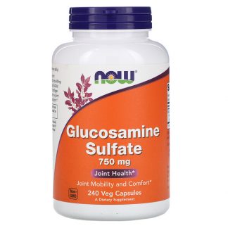 NOW Foods, Glucosamine Sulfate, 750 mg, 240 Veg Capsules