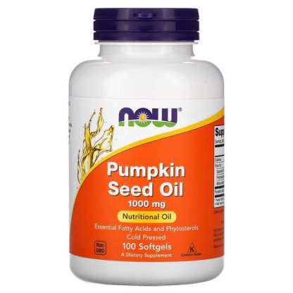 NOW Foods, Pumpkin Seed Oil, 1000 mg, 100 Softgels