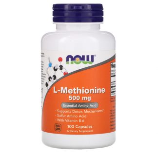 NOW Foods, L-Methionine, 500 mg, 100 Capsules