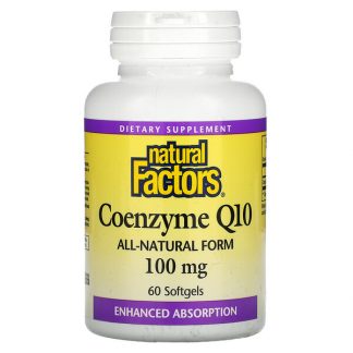 Natural Factors, Coenzyme Q10, 100 mg, 60 Softgels