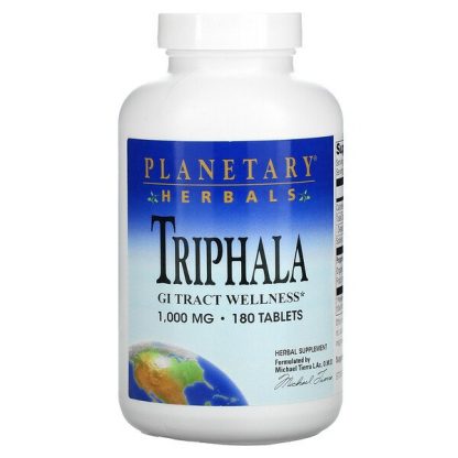 Planetary Herbals, Triphala, GI Tract Wellness, 1,000 mg, 180 Tablets