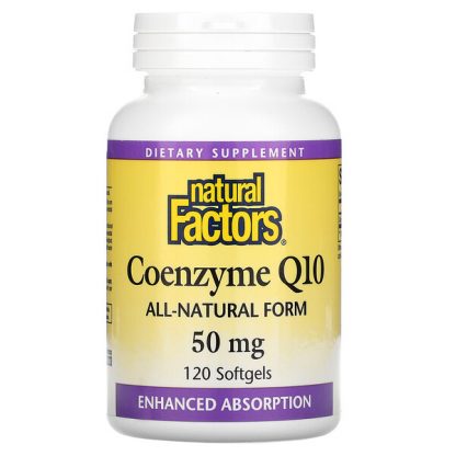 Natural Factors, Coenzyme Q10, 50 mg, 120 Softgels