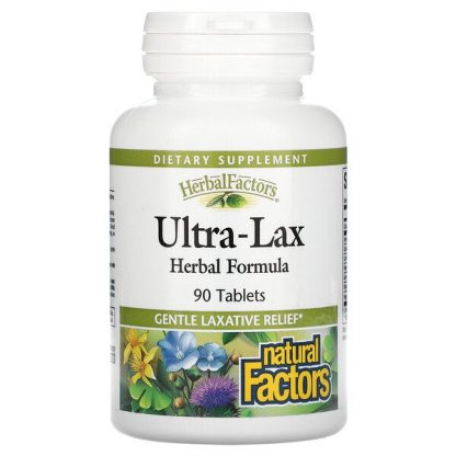 Natural Factors, Ultra-Lax, Herbal Formula, 90 Tablets