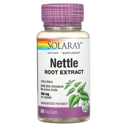 Solaray, Nettle Root Extract, 300 mg, 60 VegCaps