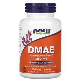 NOW Foods, DMAE, 250 mg, 100 Veg Capsules