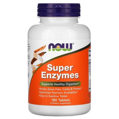 NOW Foods, Super Enzymes, 180 Tablets