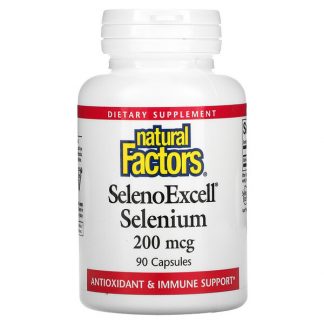 Natural Factors, SelenoExcell, Selenium, 200 mcg, 90 Capsules