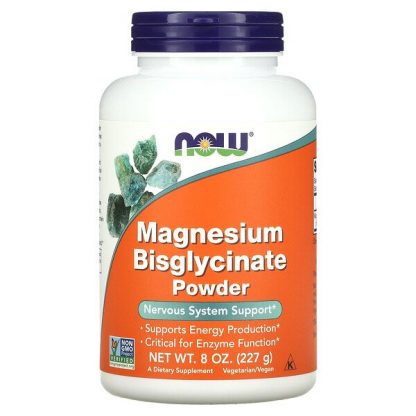 NOW Foods, Magnesium Bisglycinate Powder, 8 oz (227 g)