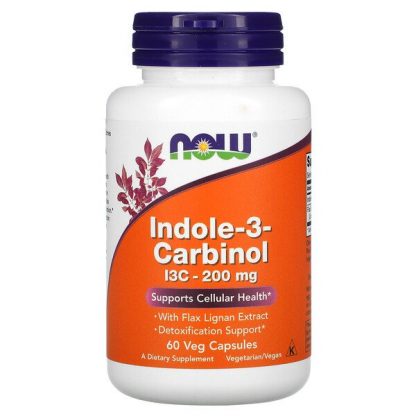 NOW Foods, Indole-3-Carbinol, 200 mg, 60 Veg Capsules