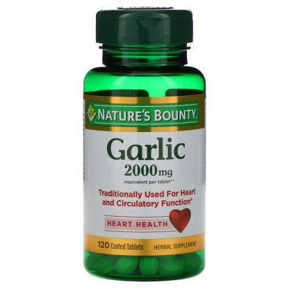 Nature's Bounty, Garlic, 2,000 mg, 120 Coated Tablets