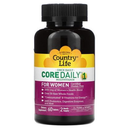 Country Life, Core Daily-1 Multivitamin for Women, 60 Tablets