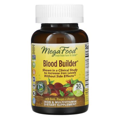 MegaFood, Blood Builder, 30 Tablets