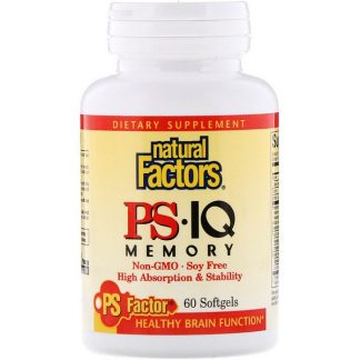 Natural Factors, PS - IQ Memory, 60 Softgels