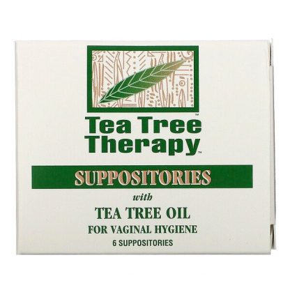 Tea Tree Therapy, Suppositories with Tea Tree Oil for Vaginal Hygiene, 6 Suppositories