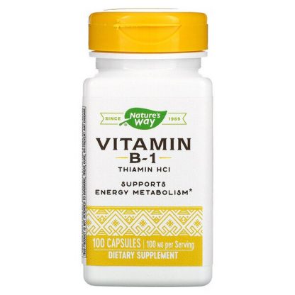 Nature's Way, Vitamin B-1, 100 mg, 100 Capsules