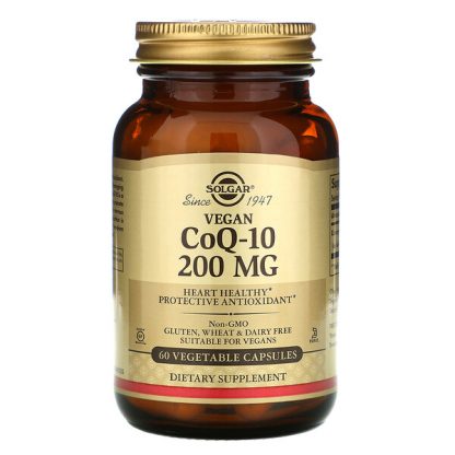 Solgar, Vegetarian CoQ-10, 200 mg, 60 Vegetable Capsules