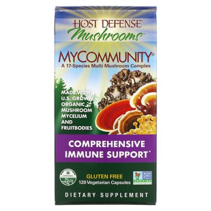 Fungi Perfecti, MyCommunity, A 17 Species Multi Mushroom Complex, 120 Vegetarian Capsules