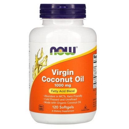 NOW Foods, Virgin Coconut Oil, 1,000 mg, 120 Softgels