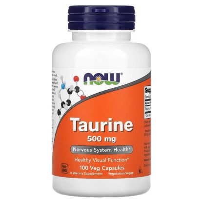 NOW Foods, Taurine, 500 mg, 100 Veg Capsules