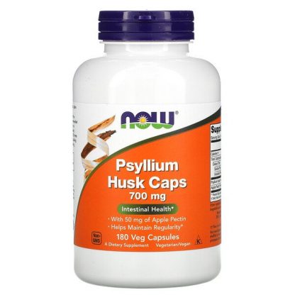 NOW Foods, Psyllium Husk Caps, 700 mg, 180 Veg Capsules