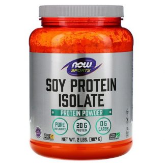 NOW Foods, Sports, Soy Protein Isolate, Natural Unflavored, 2 lbs (907 g)