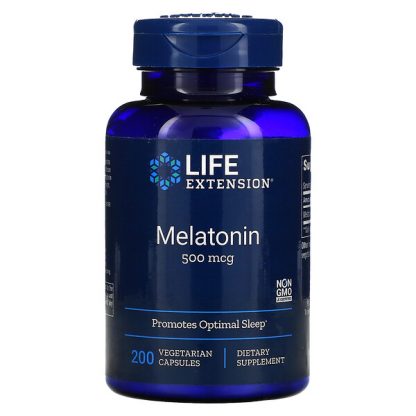 Life Extension, Melatonin, 500 mcg, 200 Vegetarian Capsules