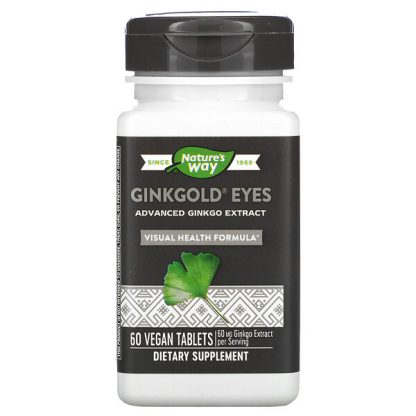 Nature's Way, Ginkgold Eyes, 60 Vegan Tablets