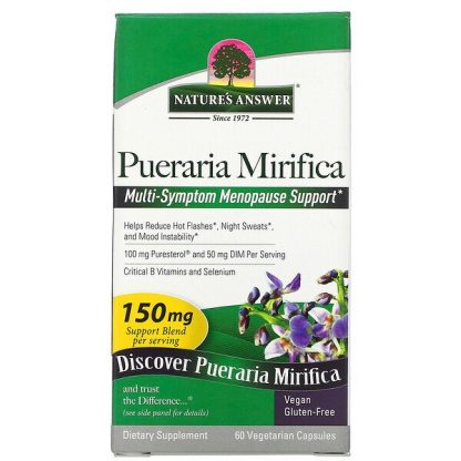 Nature's Answer, Pueraria Mirifica, 150 mg, 60 Vegetarian Capsules