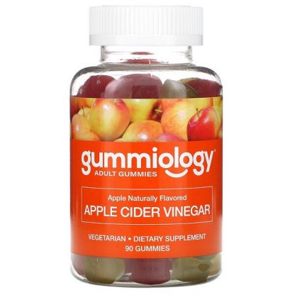 Gummiology, Adult Apple Cider Vinegar Gummies, Natural Apple Flavor, 90 Vegetarian Gummies