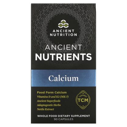 Dr. Axe / Ancient Nutrition, Calcium, 90 Capsules