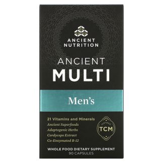 Dr. Axe / Ancient Nutrition, Ancient Multi, Men's, 90 Capsules