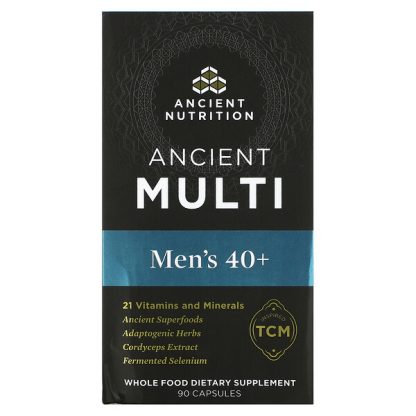 Dr. Axe / Ancient Nutrition, Ancient Multi, Men's 40+, 90 Capsules