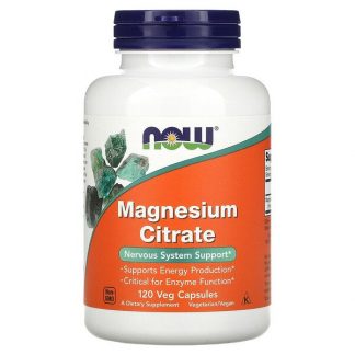 NOW Foods, Magnesium Citrate, 120 Veg Capsules