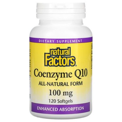 Natural Factors, Coenzyme Q10, 100 mg, 120 Softgels